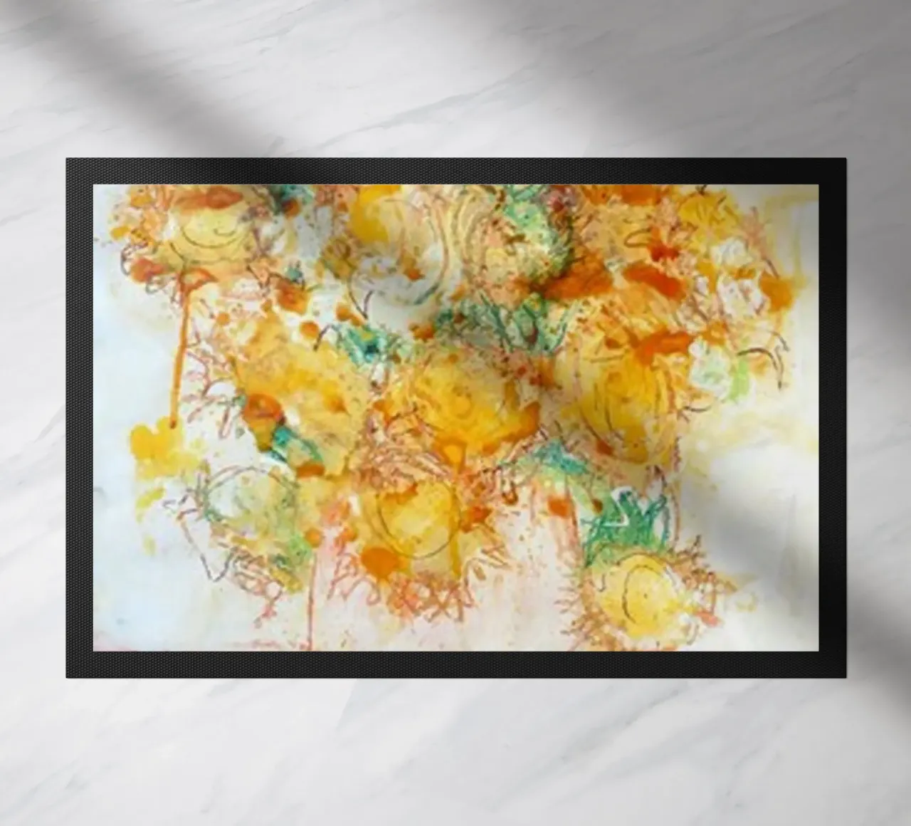 Sussurri di fiori d'oro zerbino da ValerieArt