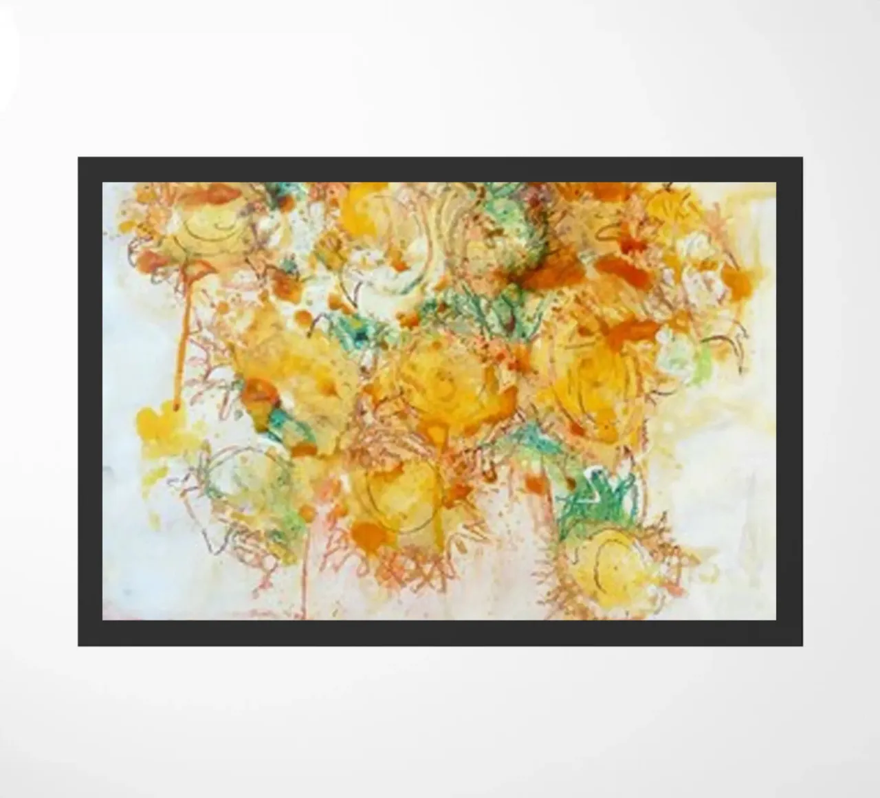 Sussurri di fiori d'oro zerbino da ValerieArt