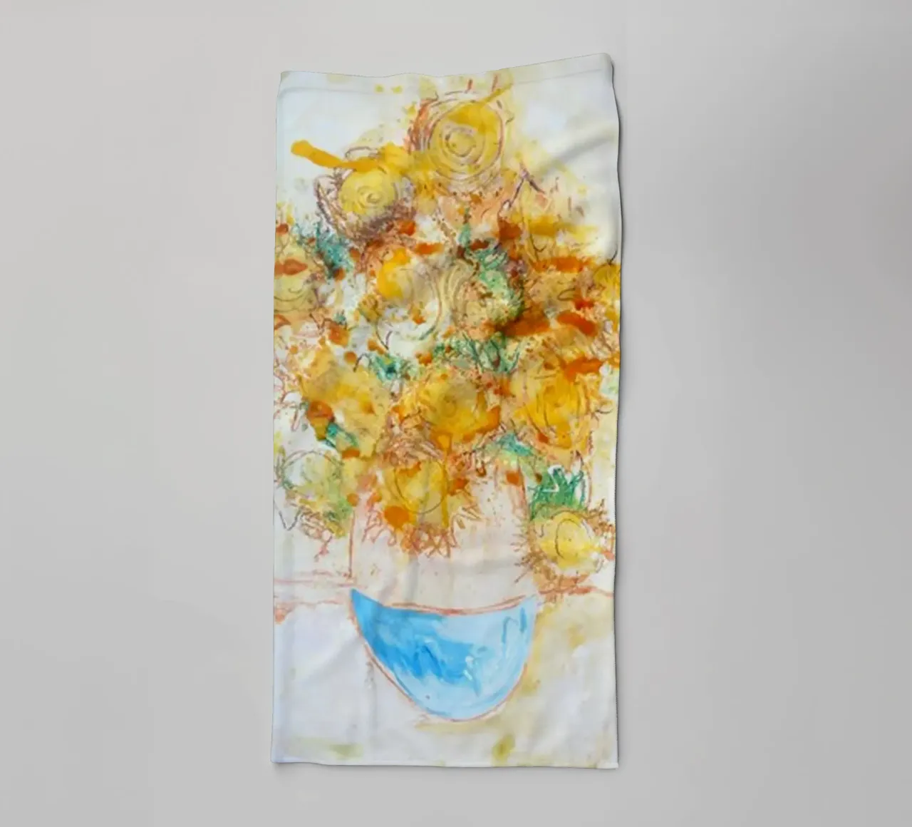 Sussurri di fiori d'oro asciugamano da bagno da ValerieArt