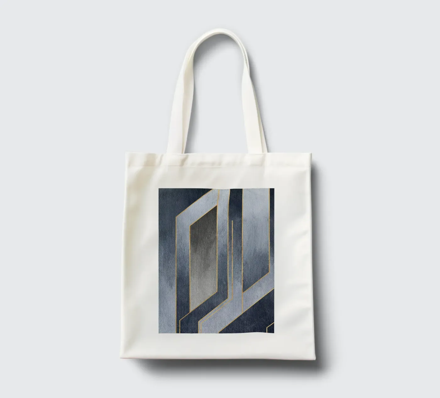 gray rectangular art borsa in juta da vintageshop