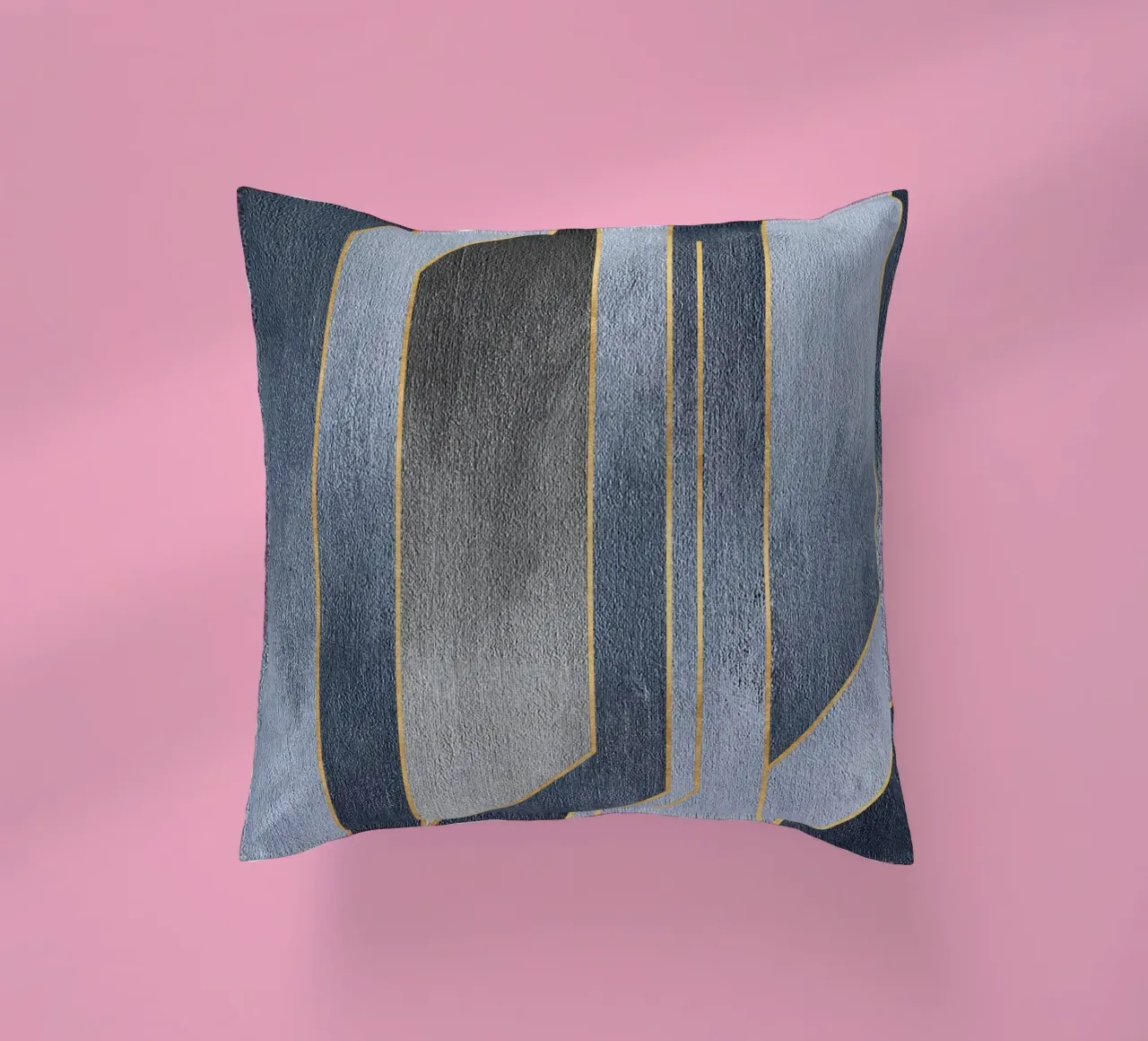 gray rectangular art cuscino da vintageshop