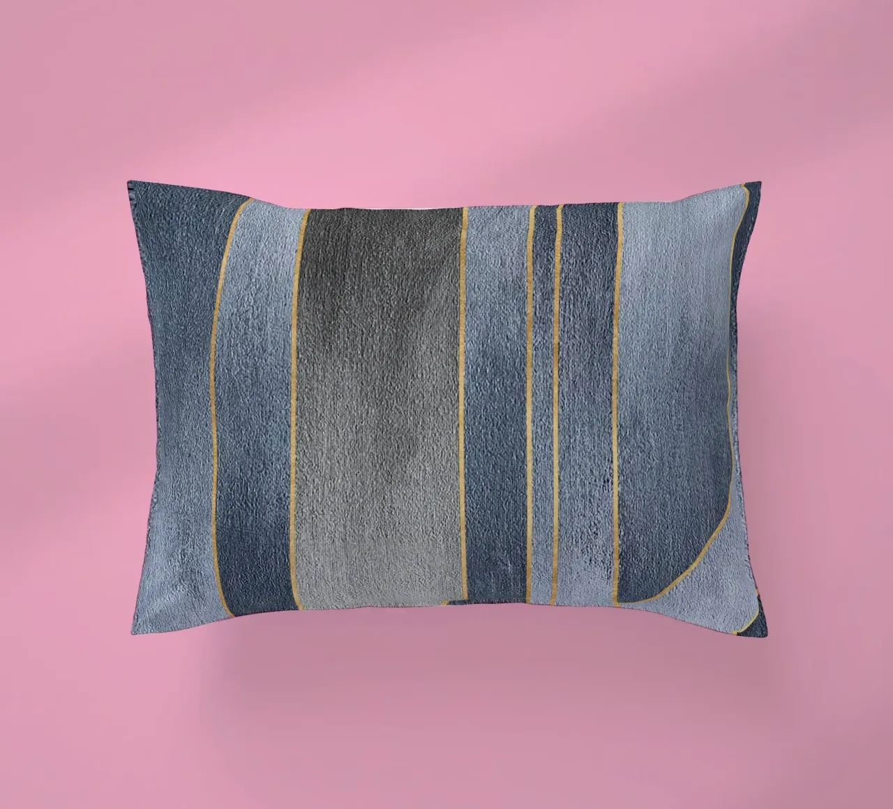 gray rectangular art cuscino da vintageshop