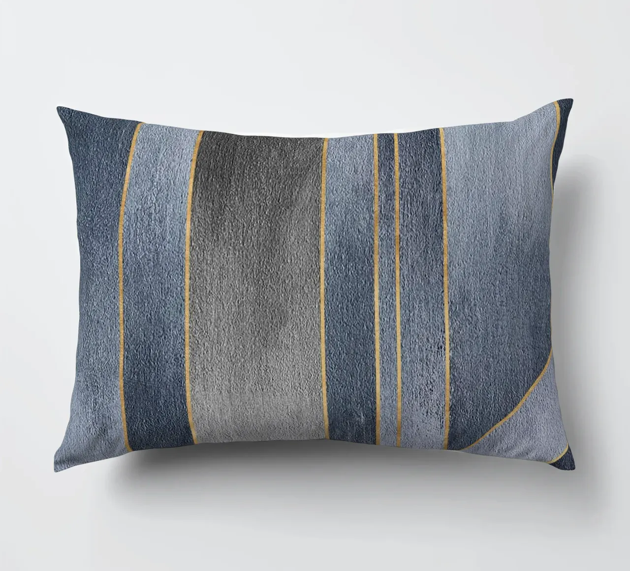 gray rectangular art cuscino da vintageshop