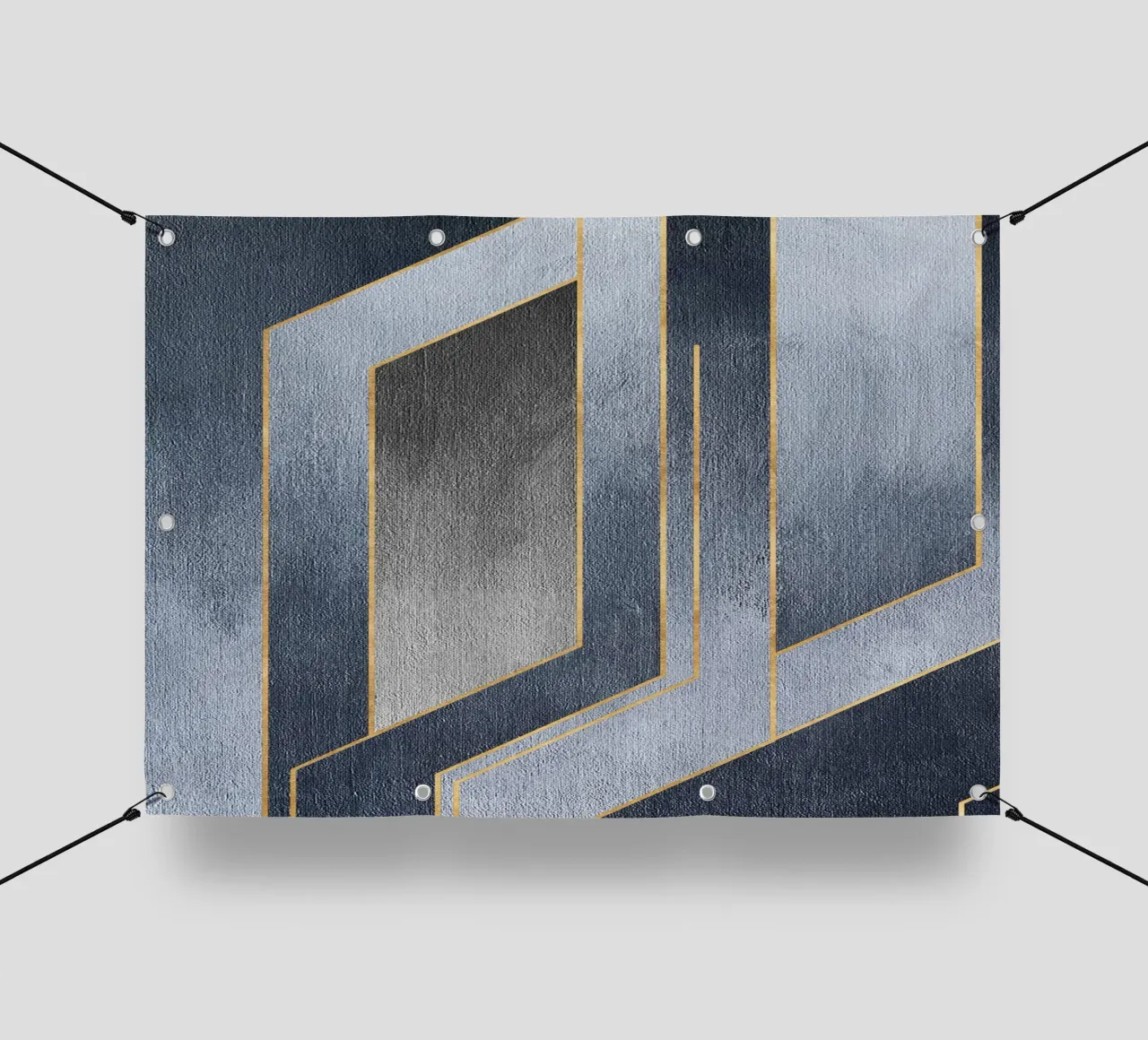 gray rectangular art telo in pvc da vintageshop