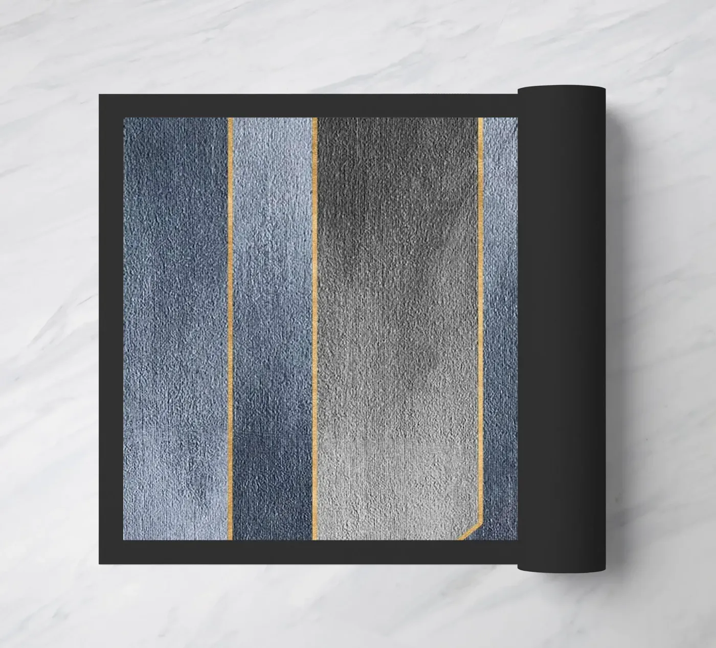 gray rectangular art deurmat van vintageshop