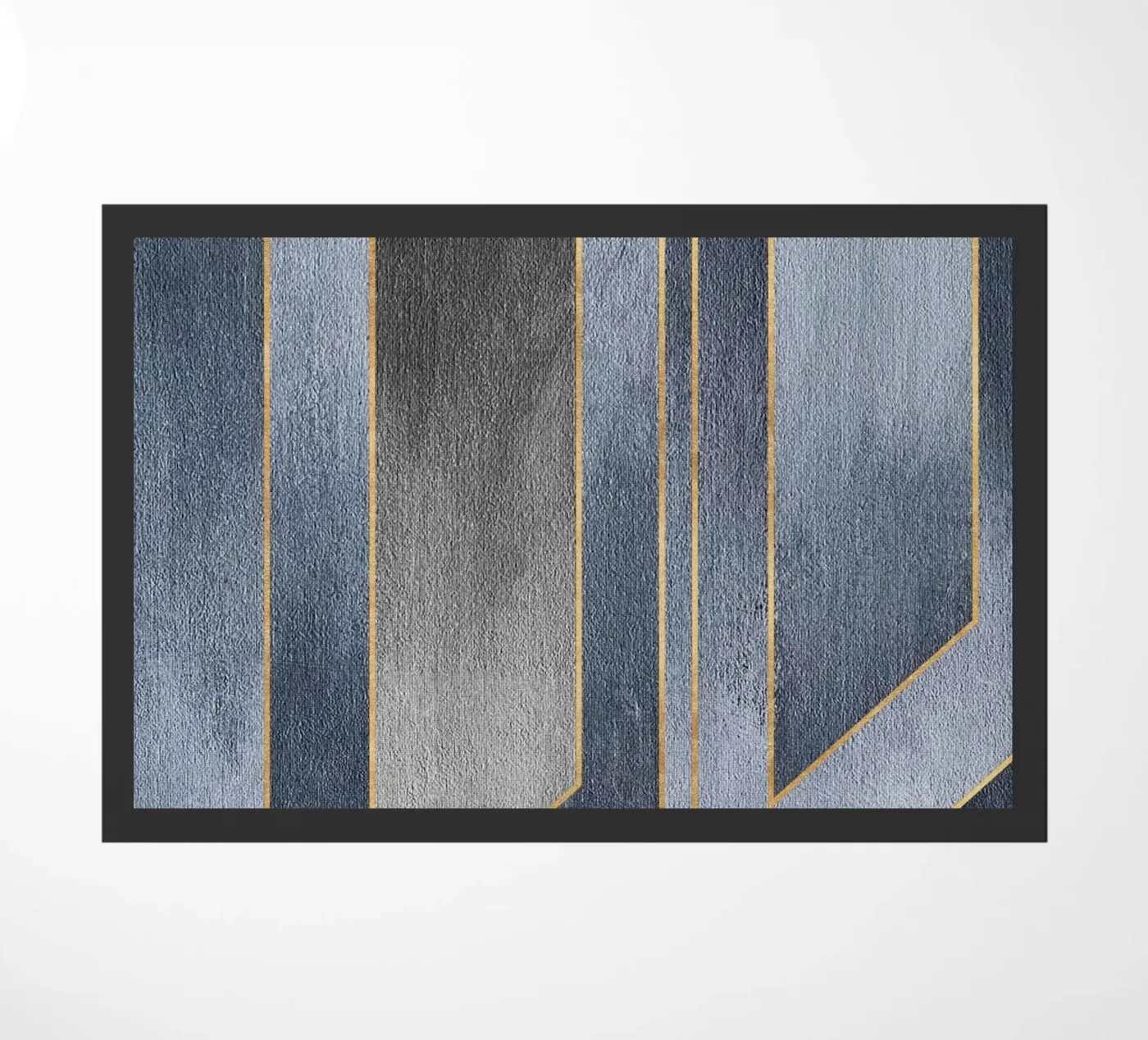 gray rectangular art deurmat van vintageshop
