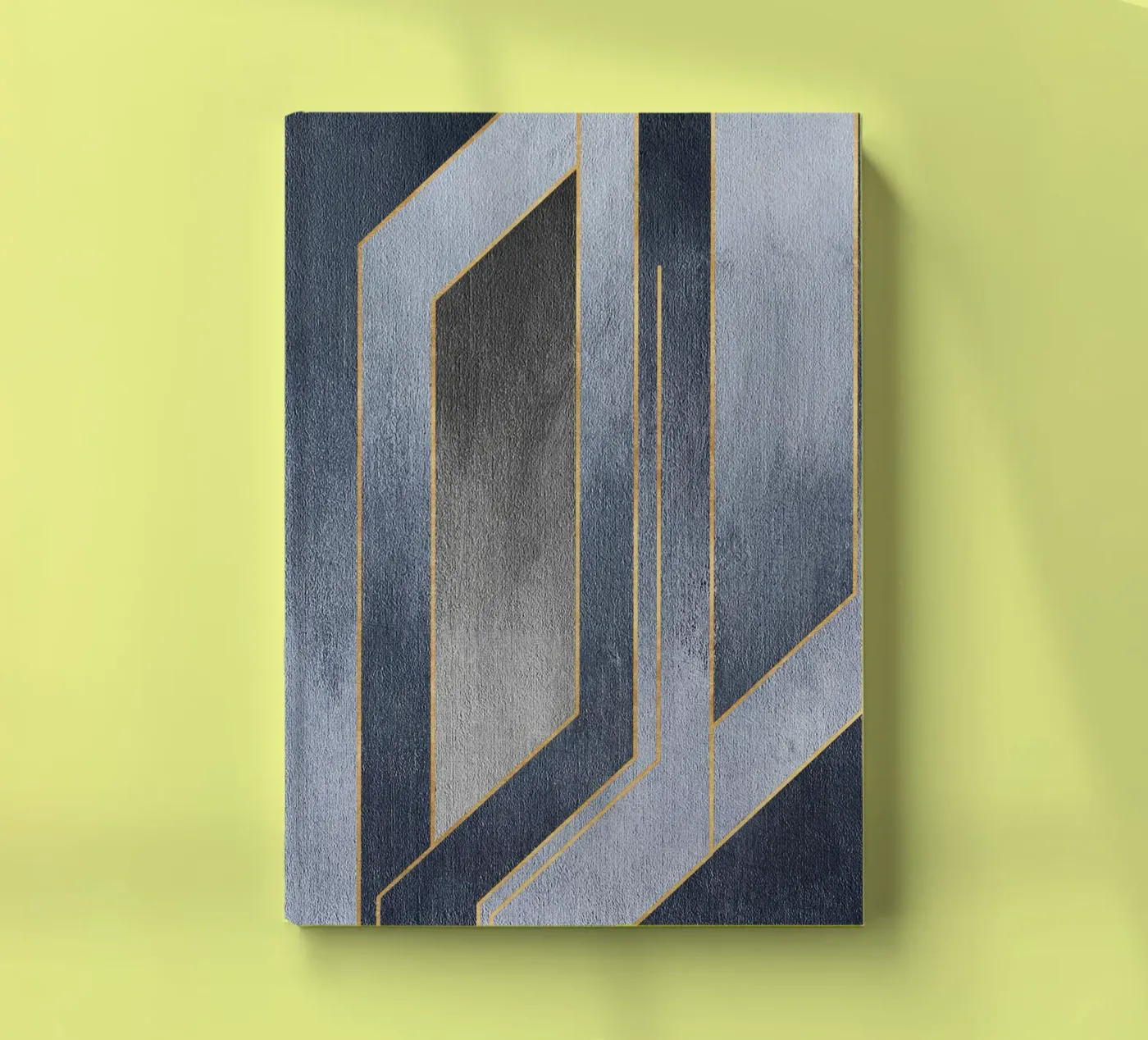 gray rectangular art notitieboek van vintageshop
