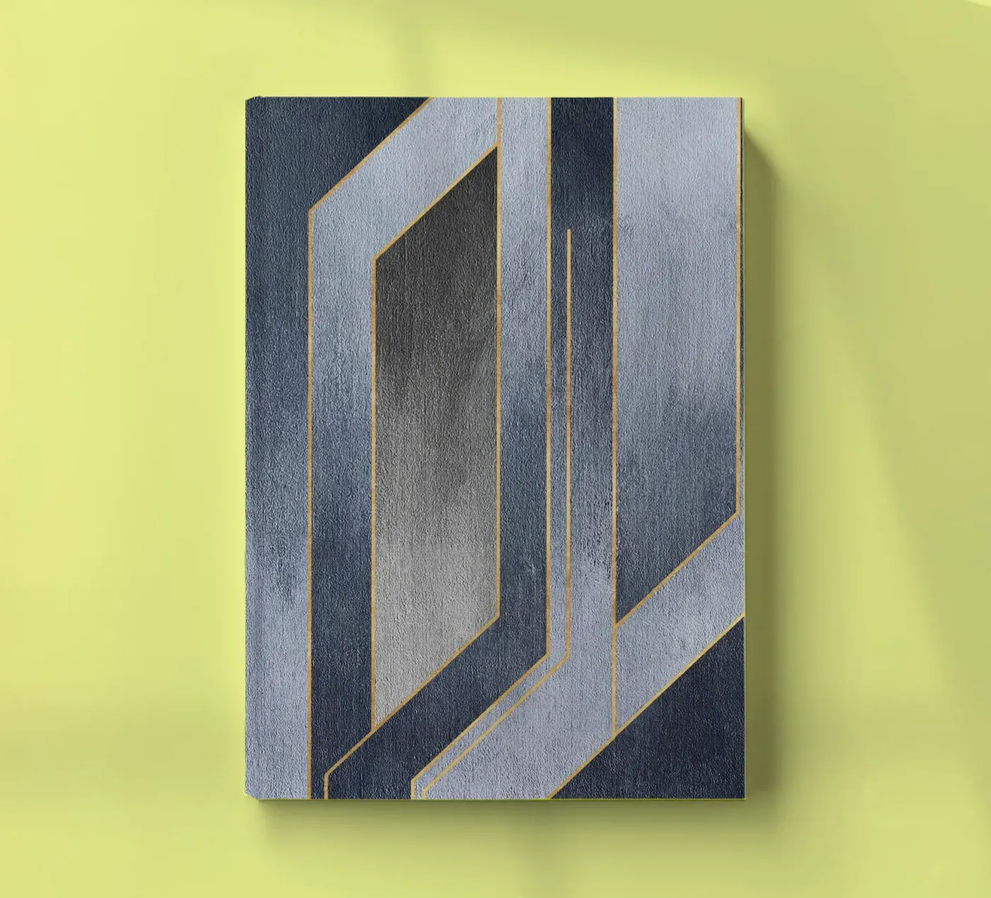 gray rectangular art quaderno da vintageshop