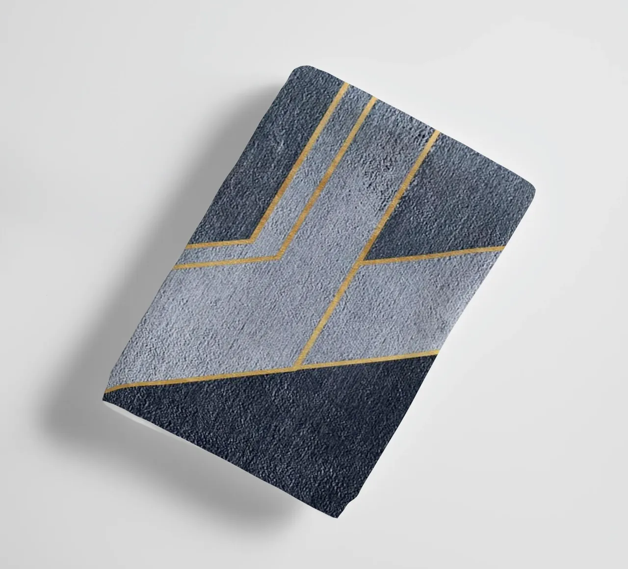 gray rectangular art badhanddoek van vintageshop