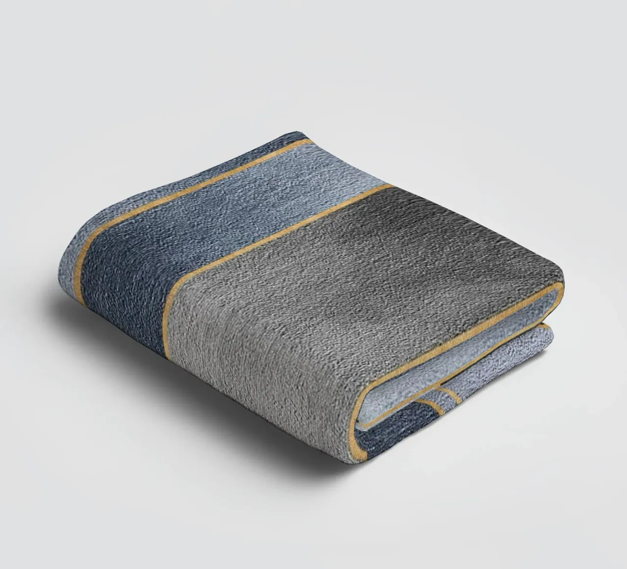 gray rectangular art badhanddoek van vintageshop