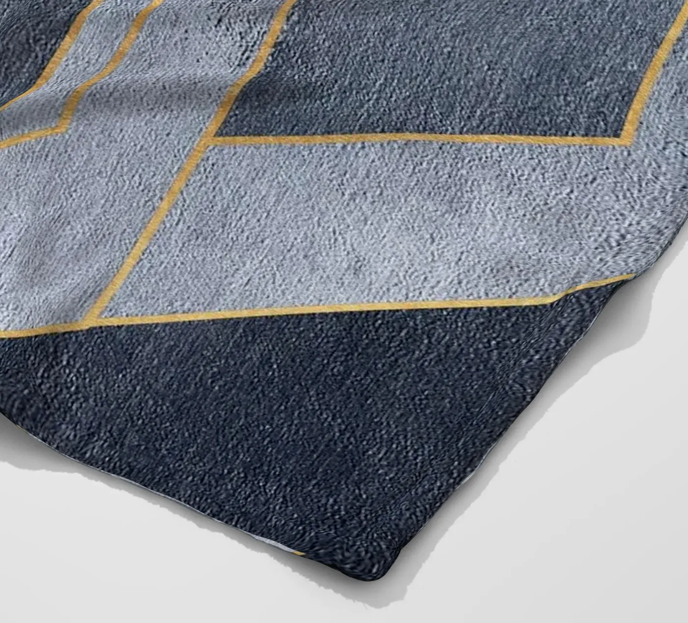 gray rectangular art plaid polaire de vintageshop