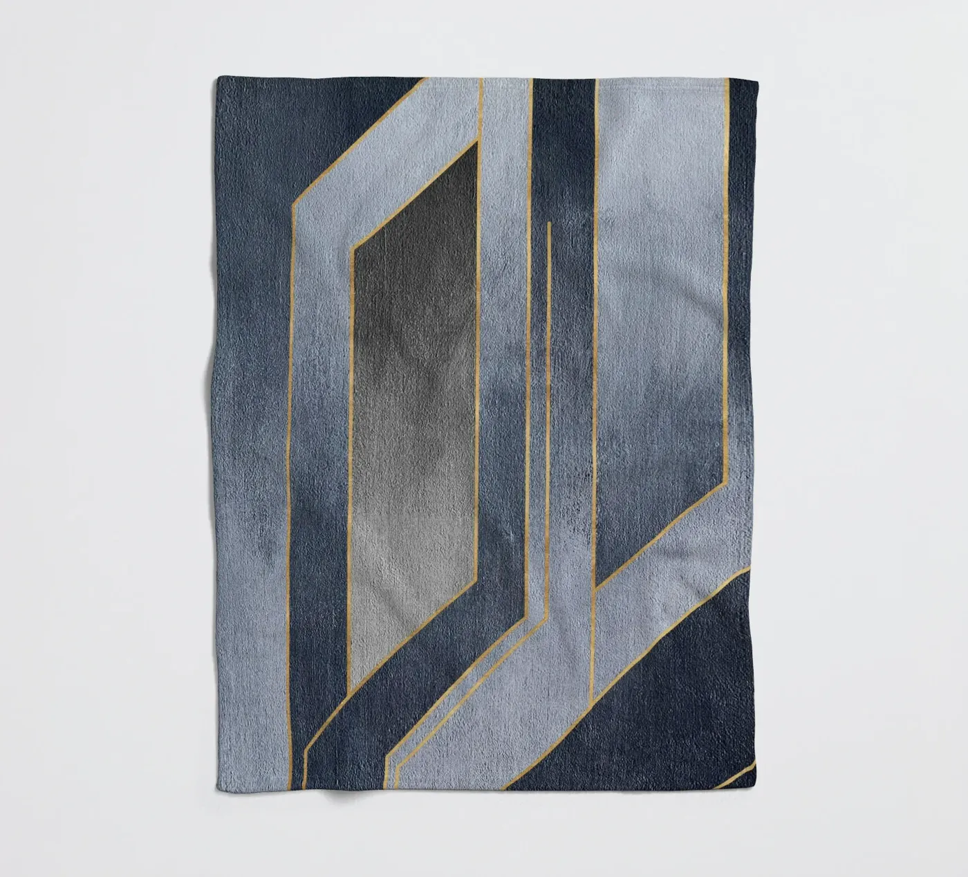 gray rectangular art plaid polaire de vintageshop