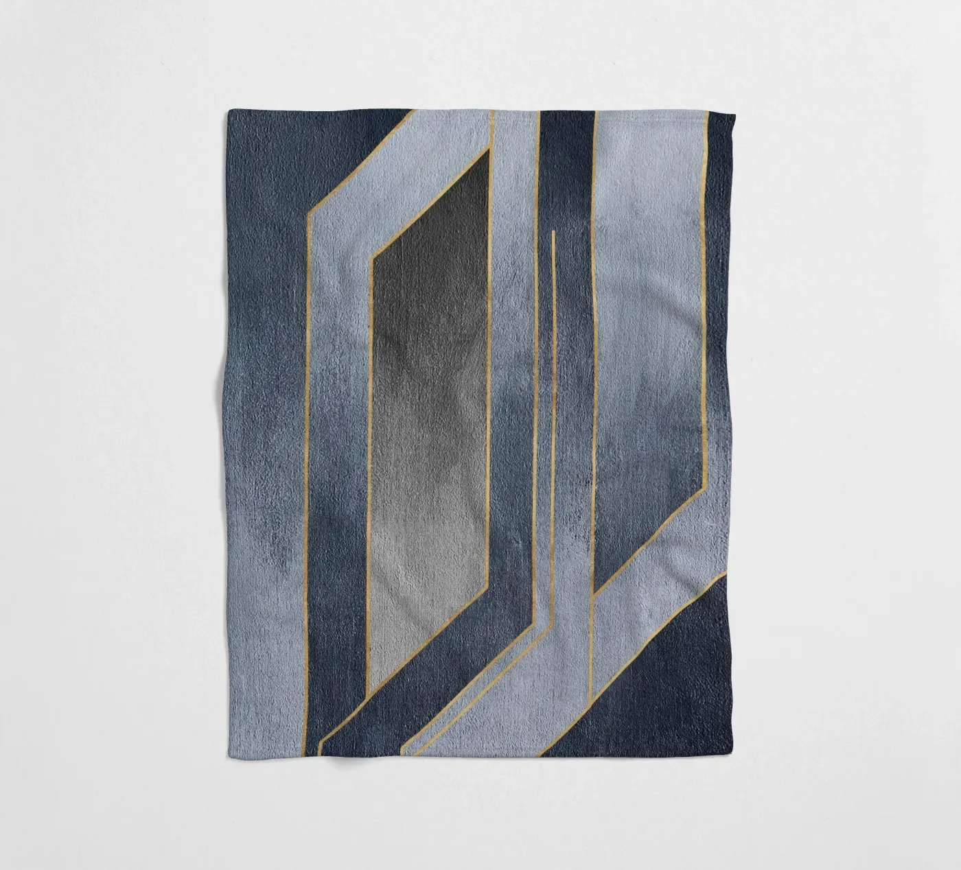 gray rectangular art plaid polaire de vintageshop