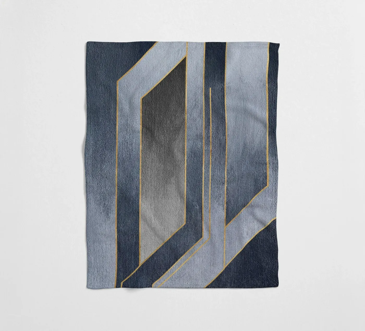 gray rectangular art Fleecedecke von vintageshop