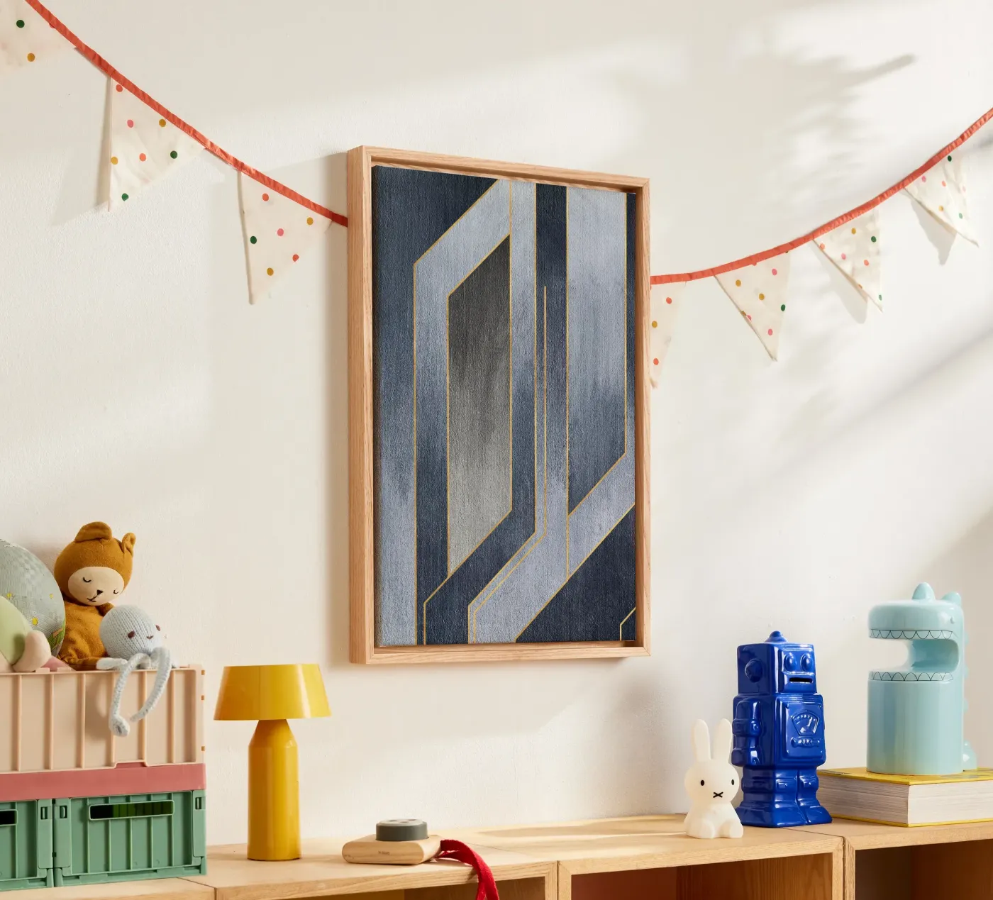 gray rectangular art Leinwand von vintageshop