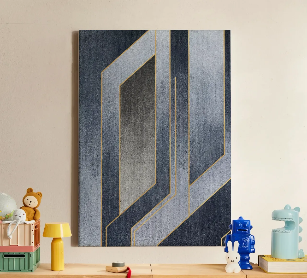 gray rectangular art canvas by vintageshop