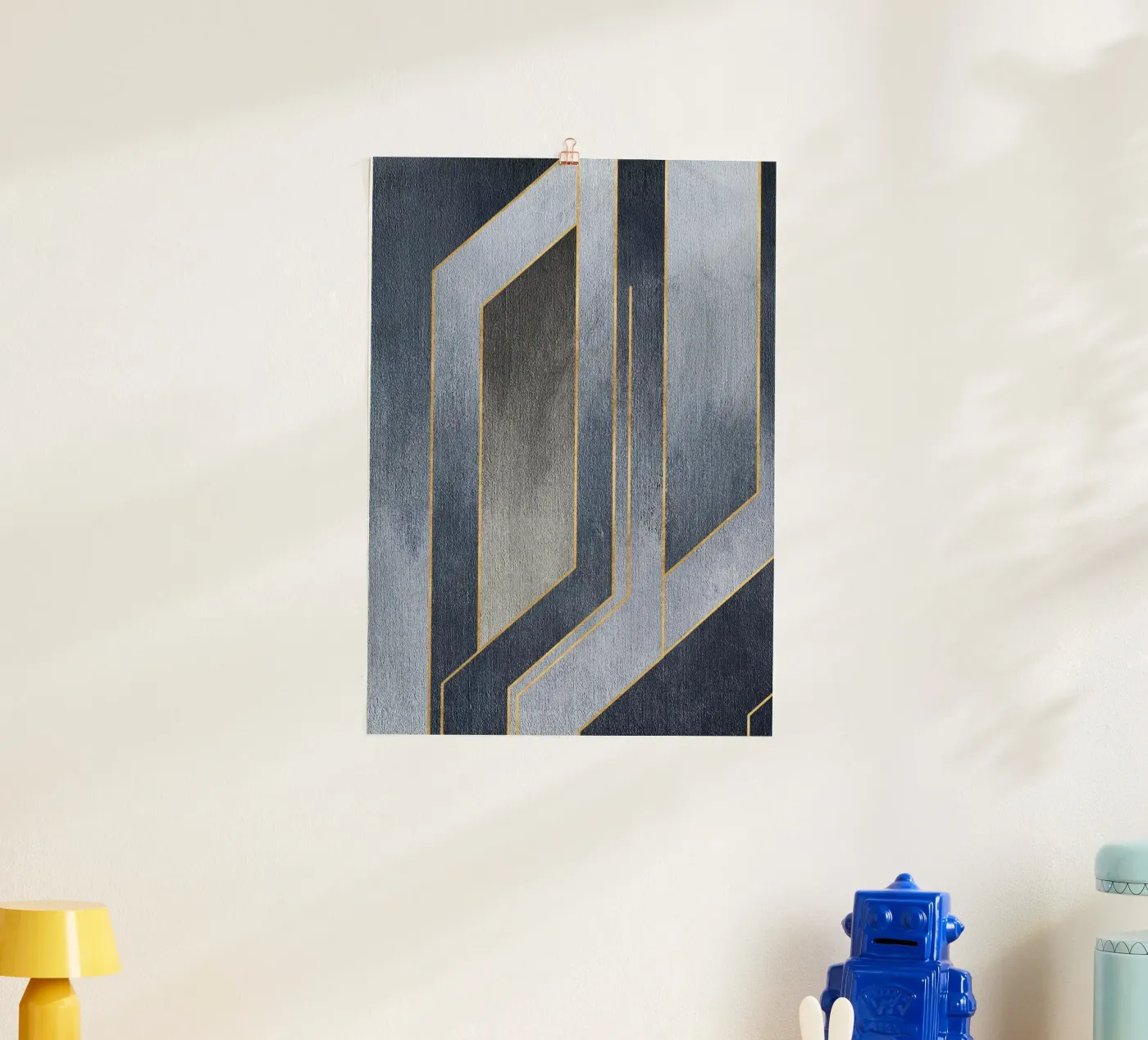 gray rectangular art Poster von vintageshop