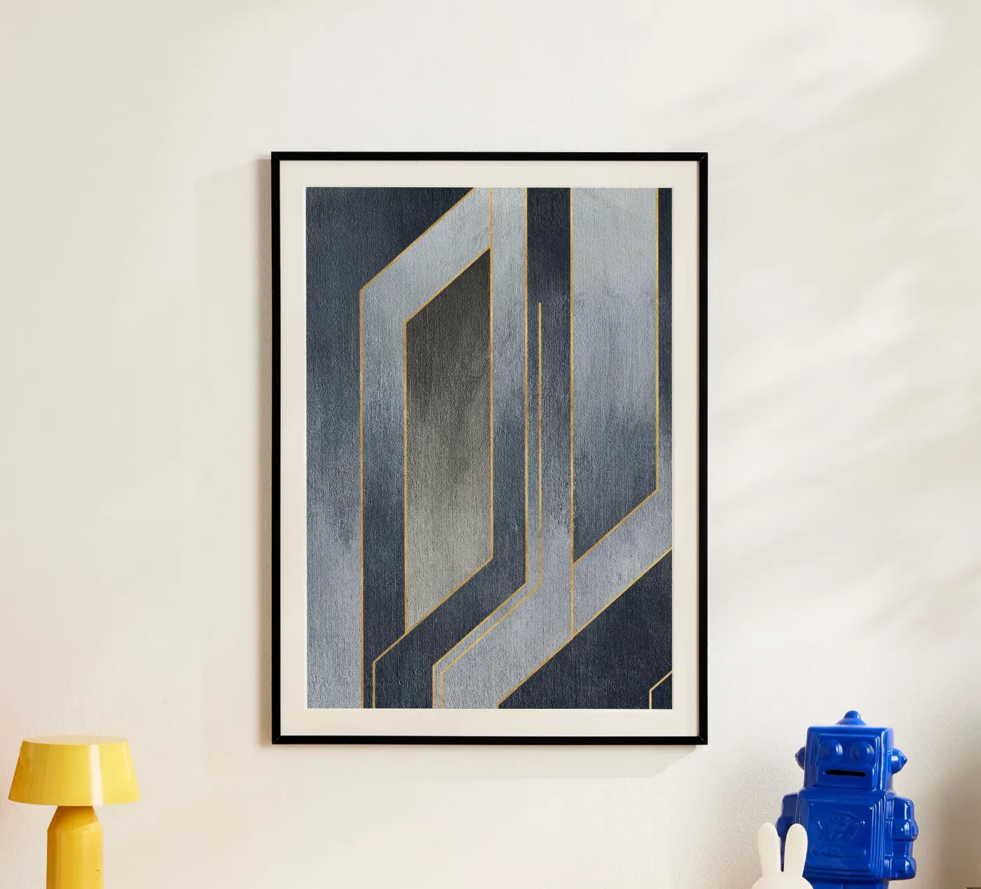 gray rectangular art Poster von vintageshop