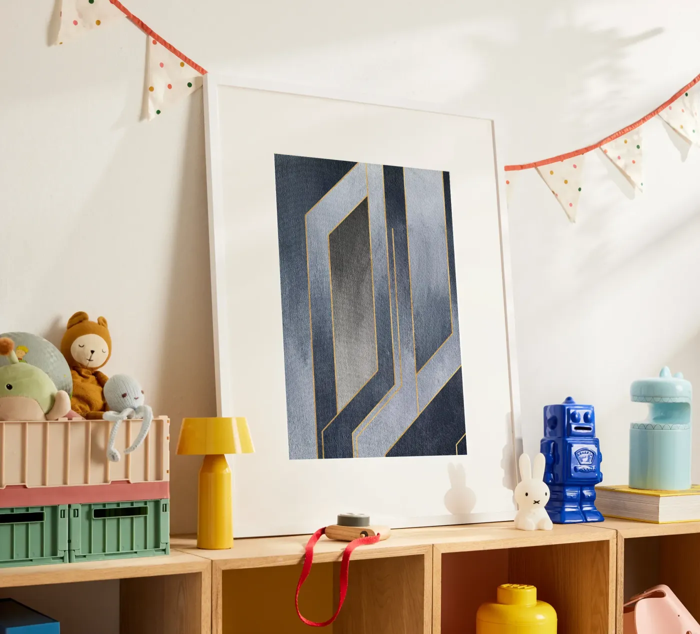 gray rectangular art Poster von vintageshop