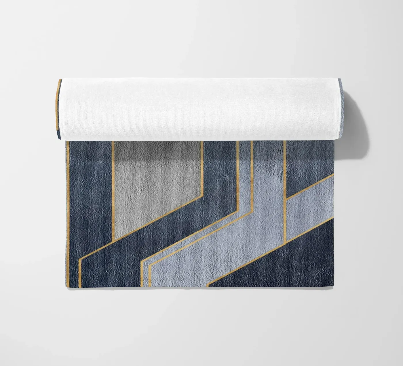 gray rectangular art strandhanddoek van vintageshop