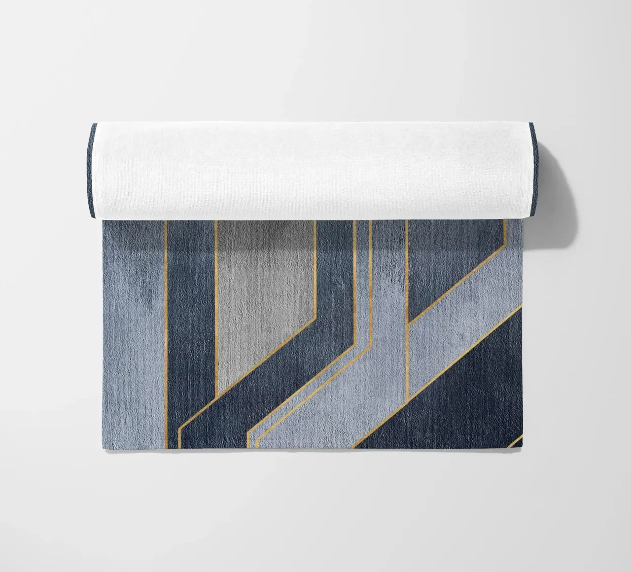 gray rectangular art telo mare da vintageshop