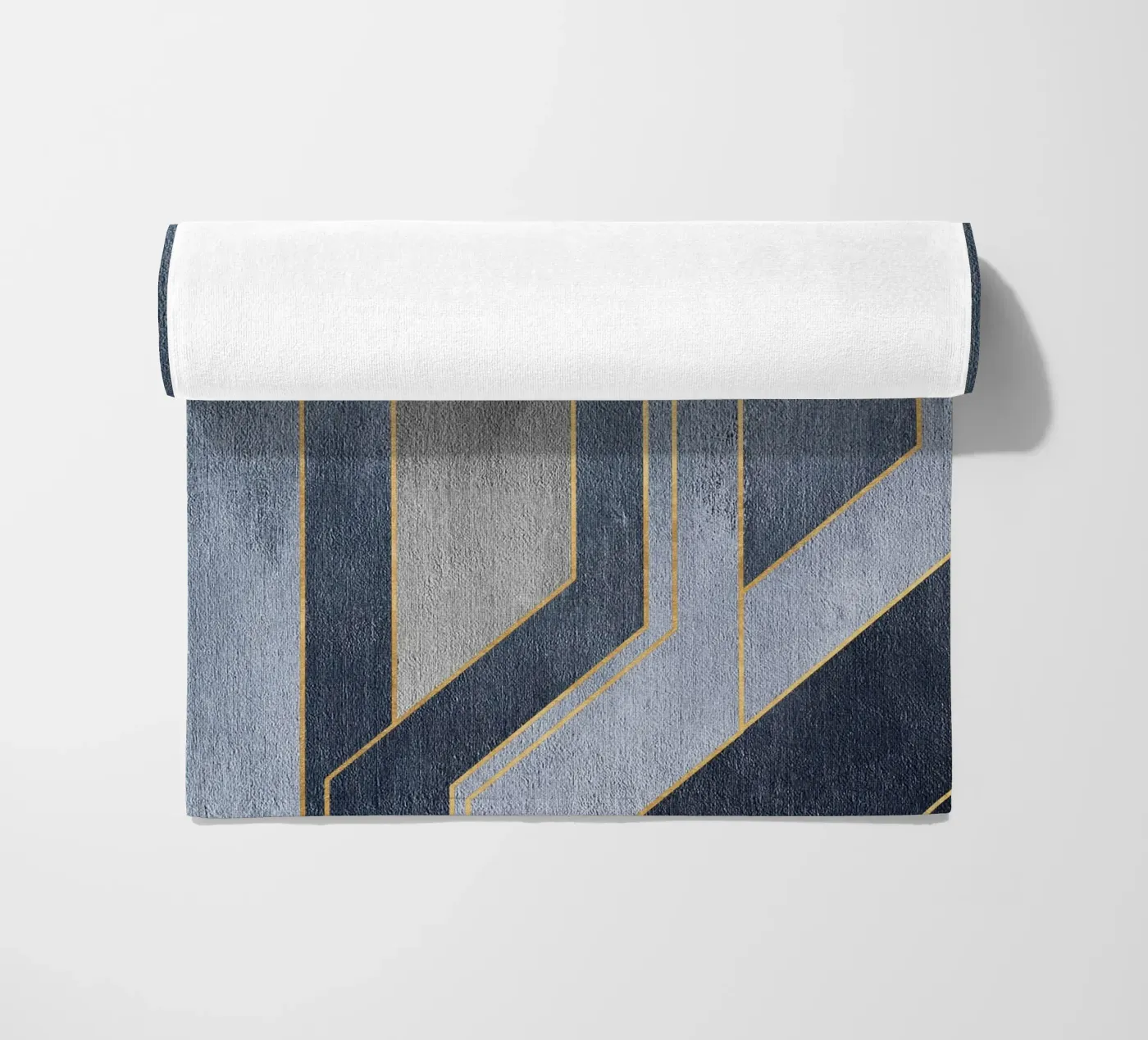 gray rectangular art strandhanddoek van vintageshop
