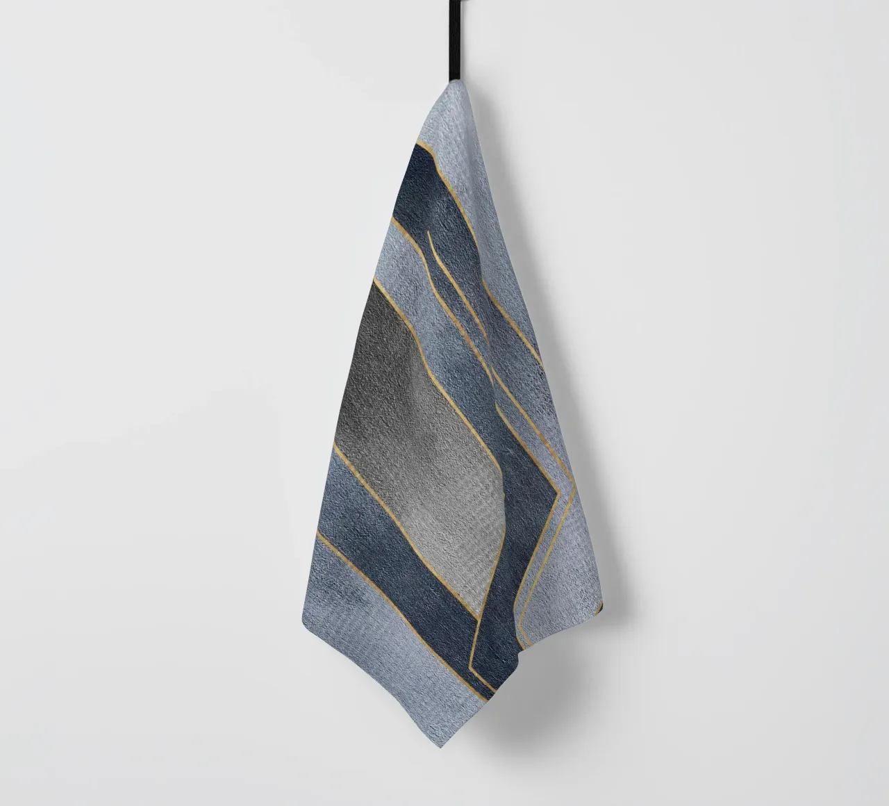 gray rectangular art torchon de vintageshop