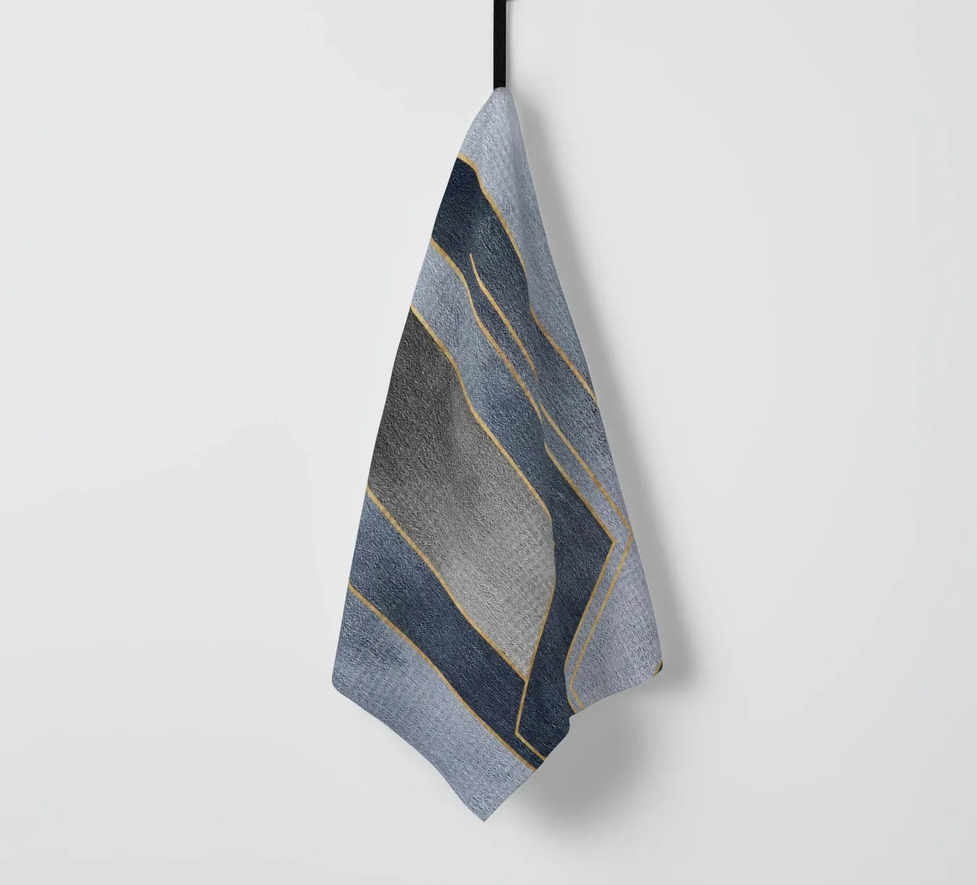 gray rectangular art torchon de vintageshop
