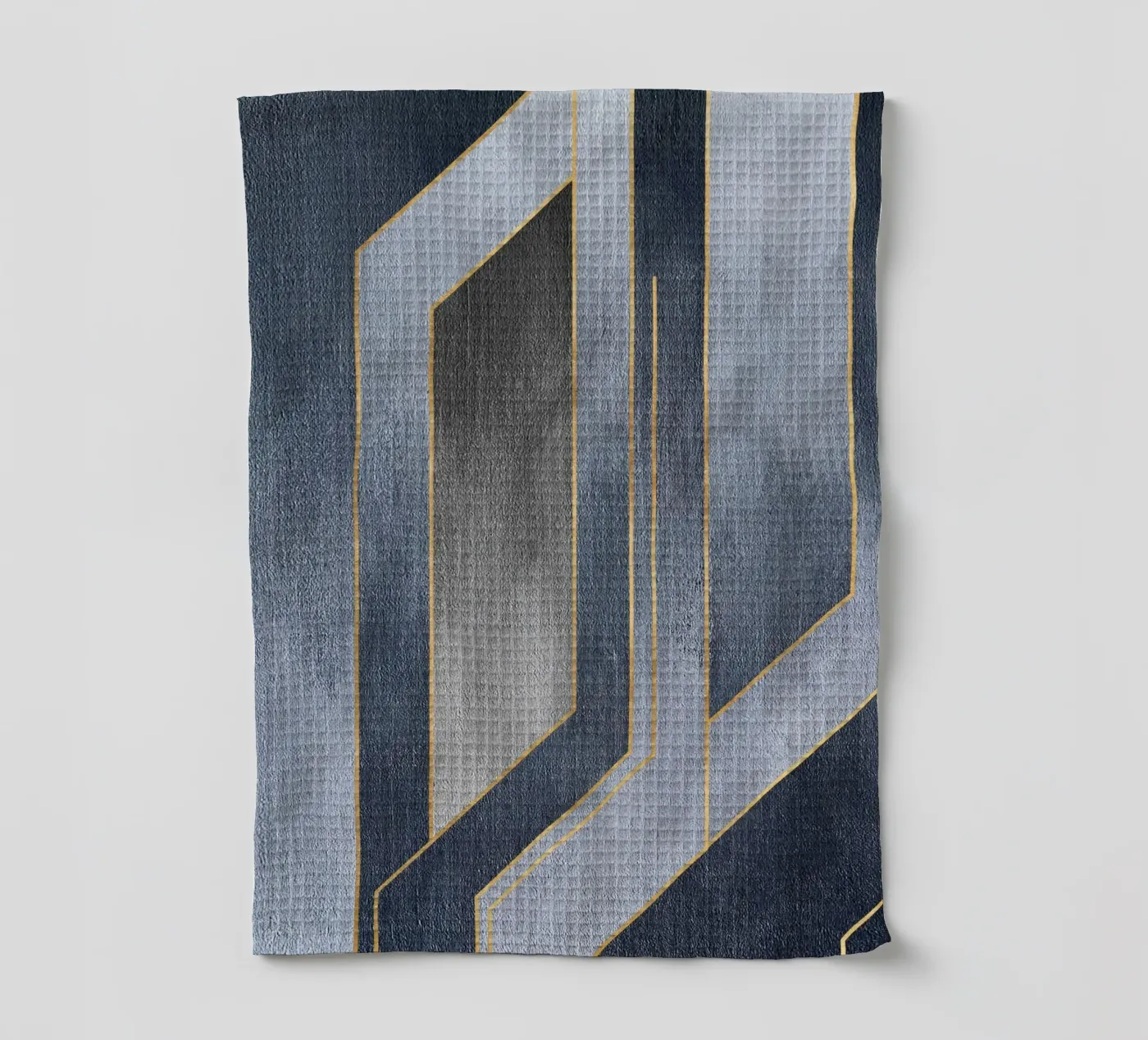 gray rectangular art torchon de vintageshop