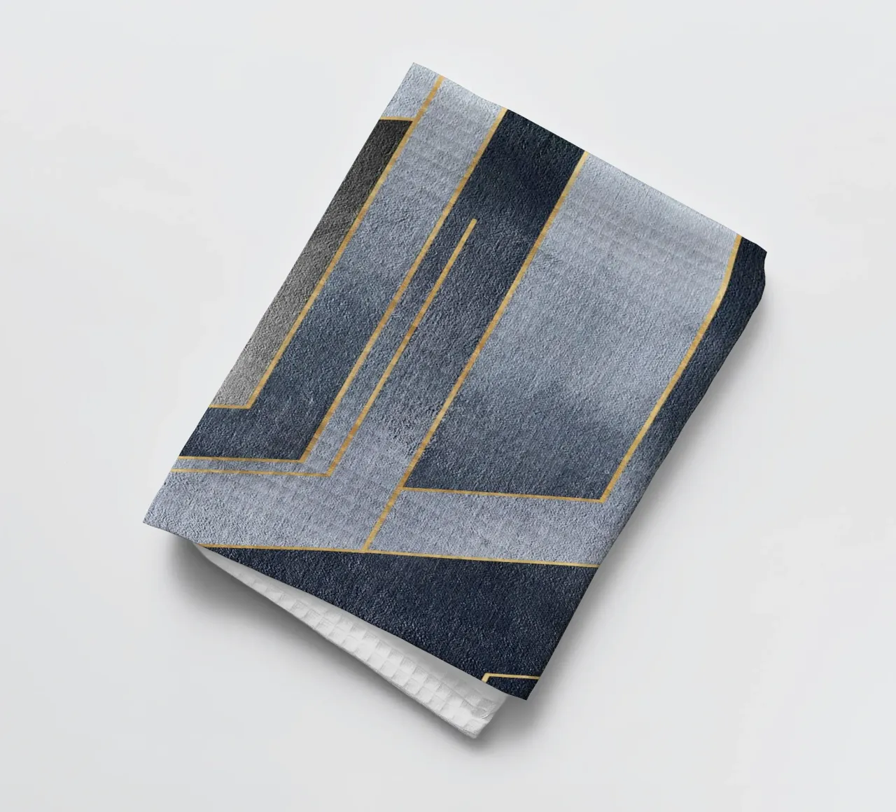 gray rectangular art torchon de vintageshop