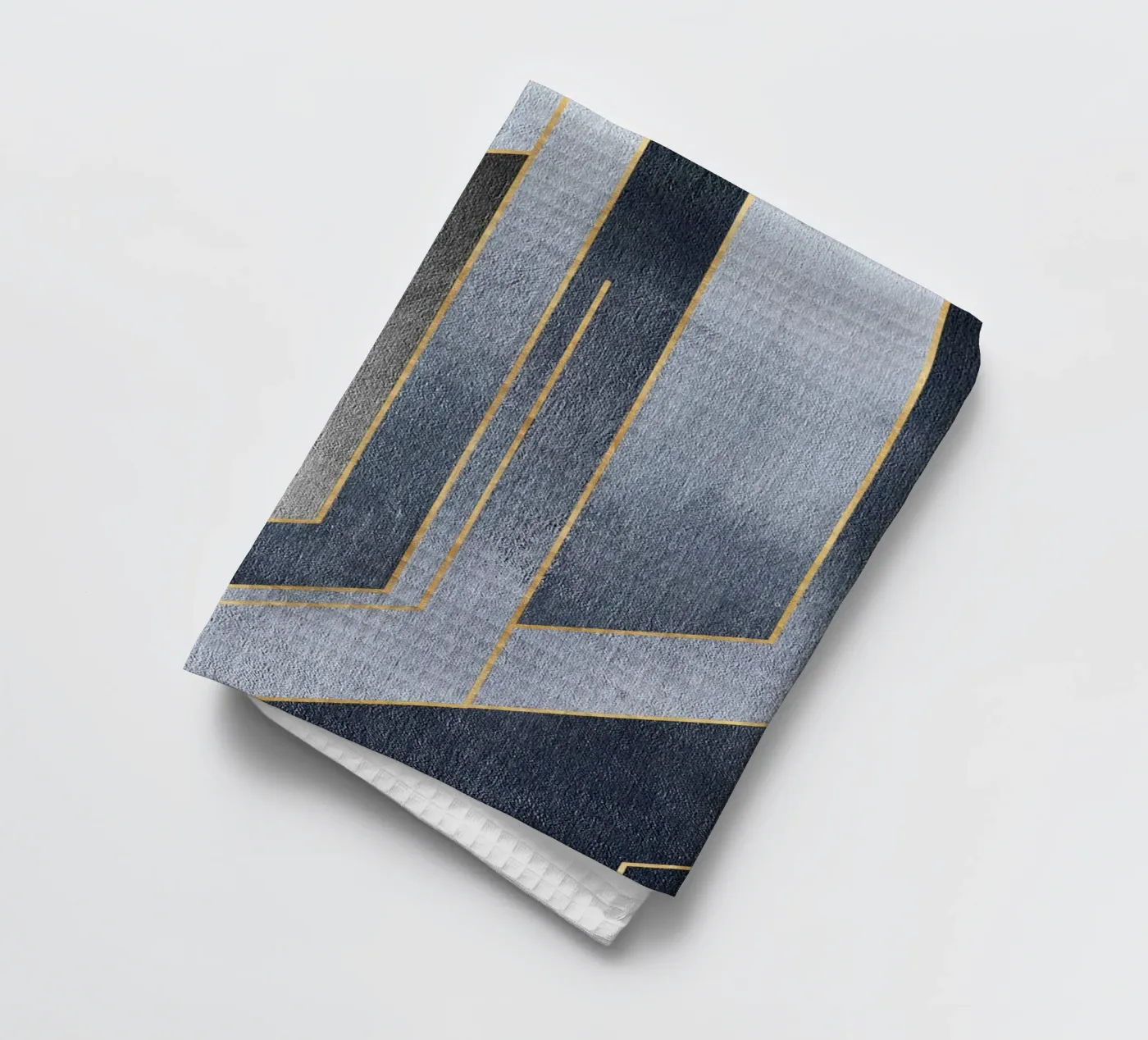 gray rectangular art torchon de vintageshop