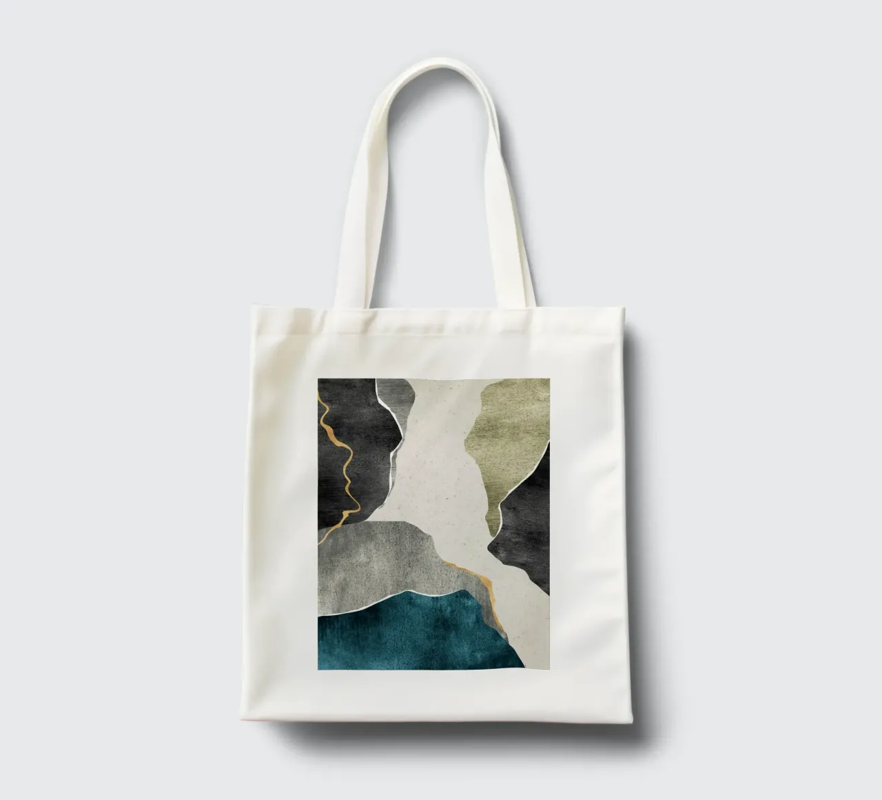 marble effect art borsa in juta da vintageshop