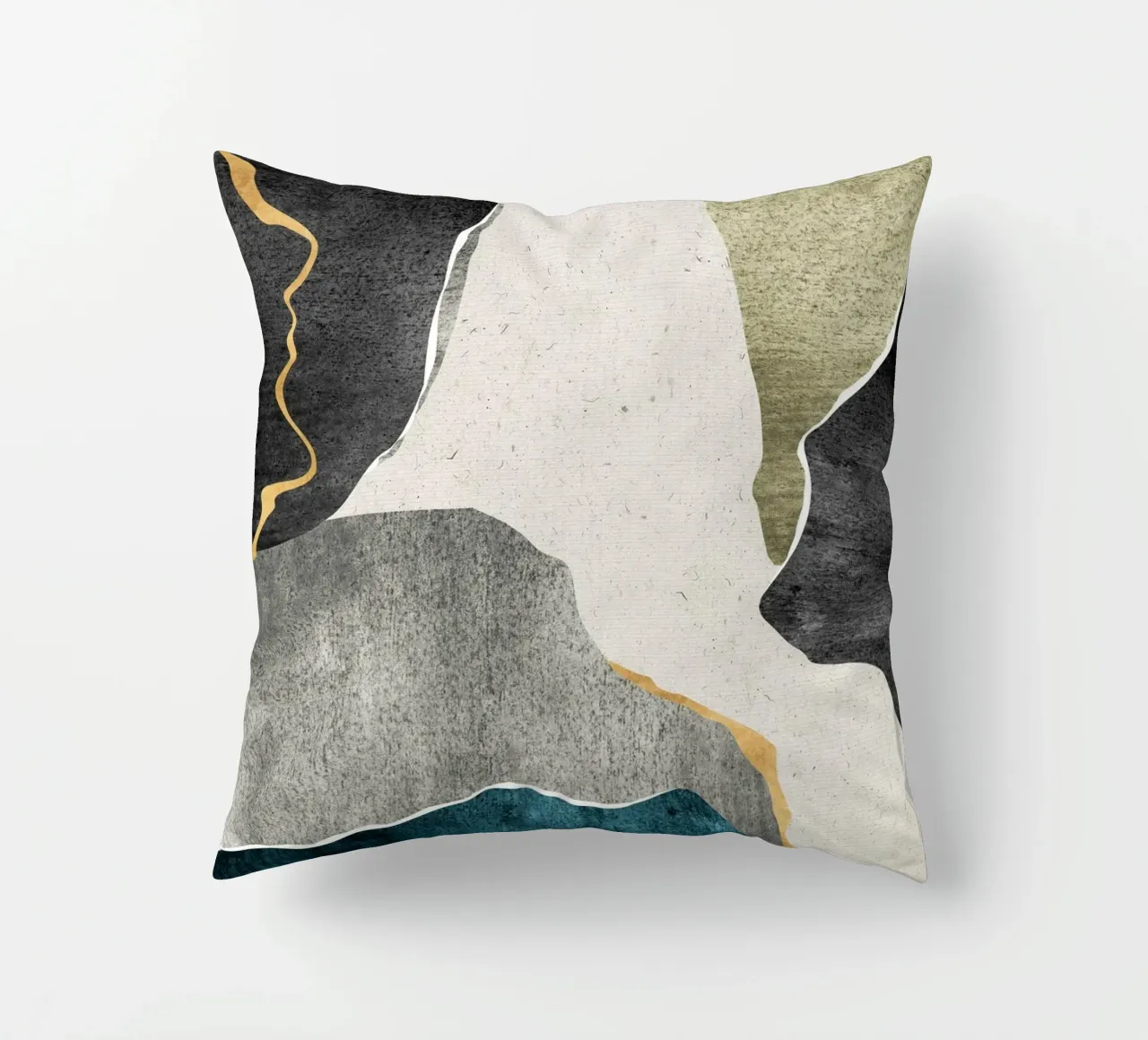 marble effect art cuscino da vintageshop