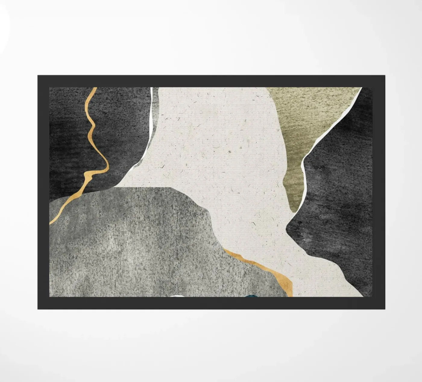 marble effect art deurmat van vintageshop