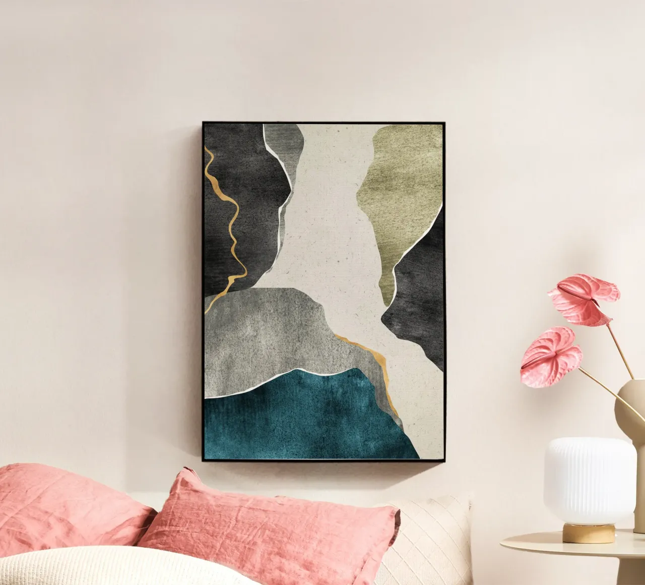 marble effect art plexiglass da vintageshop