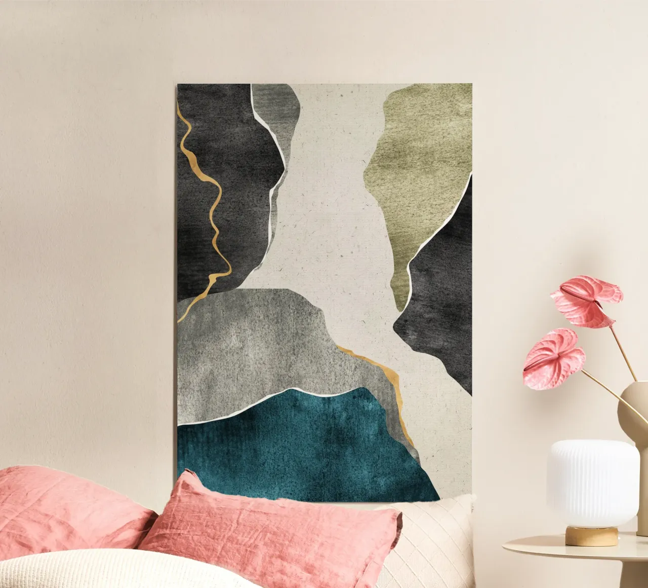 marble effect art poster da vintageshop