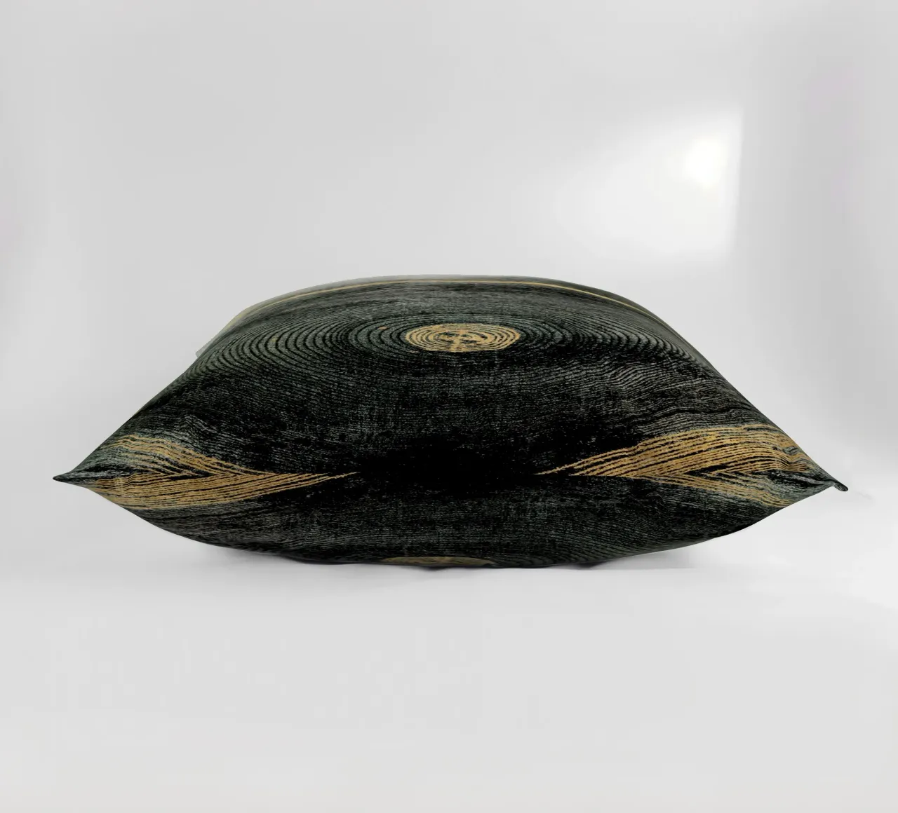golden circular effect art cuscino da vintageshop