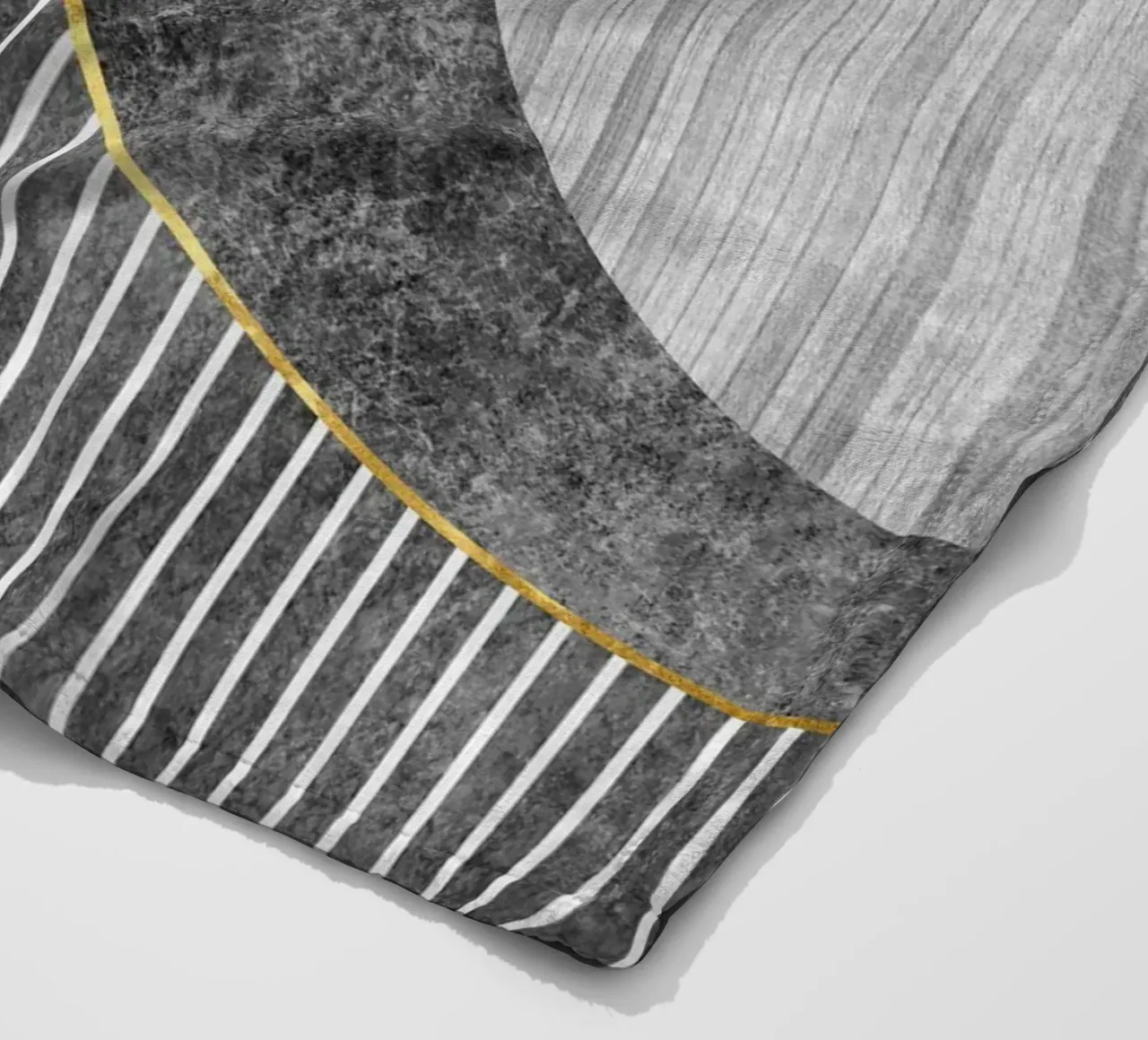 Semicircle and lines coperta in pile da vintageshop