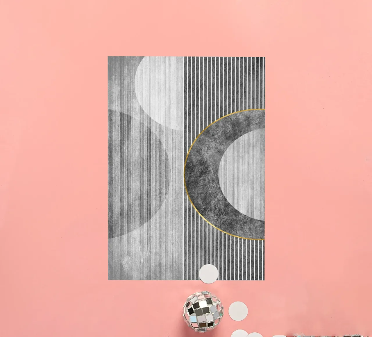 Semicircle and lines adesivo da vintageshop