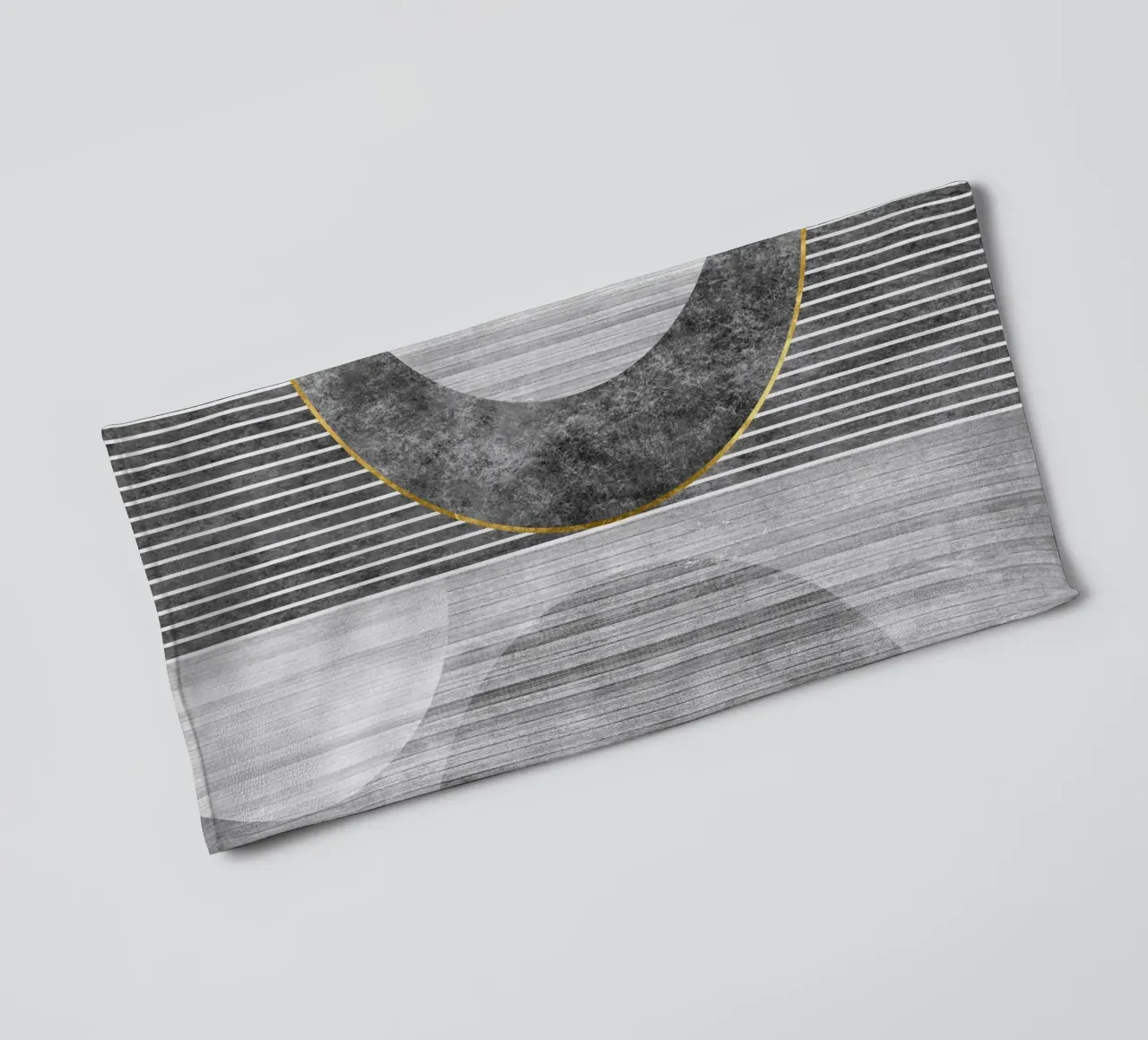 Semicircle and lines towel by vintageshop