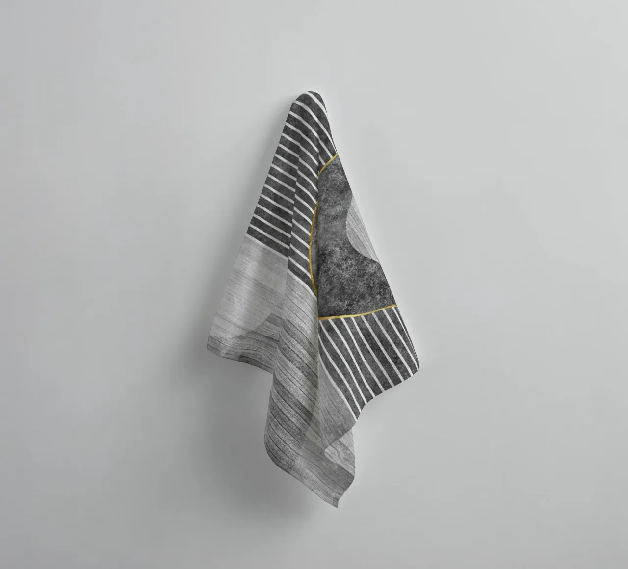 Semicircle and lines towel by vintageshop