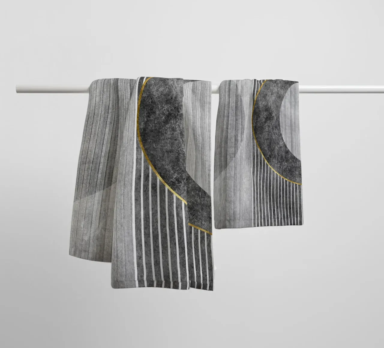 Semicircle and lines asciugamano da bagno da vintageshop