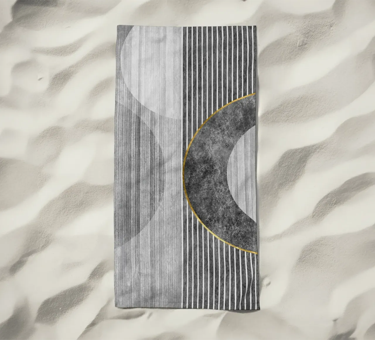 Semicircle and lines telo mare da vintageshop