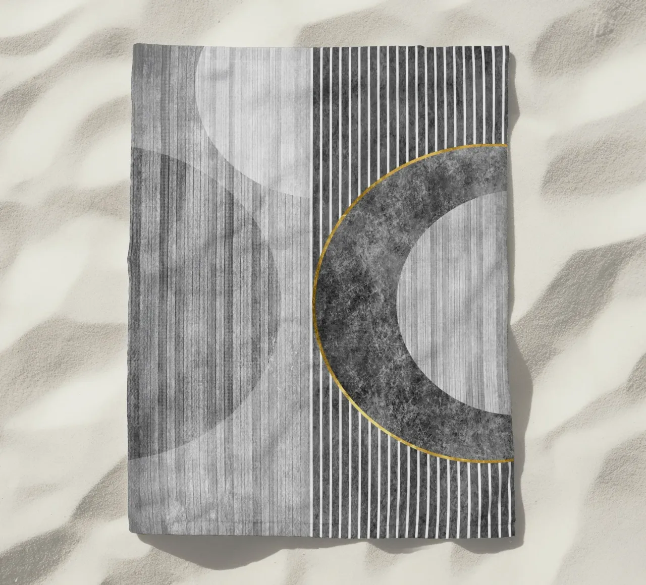 Semicircle and lines telo mare da vintageshop