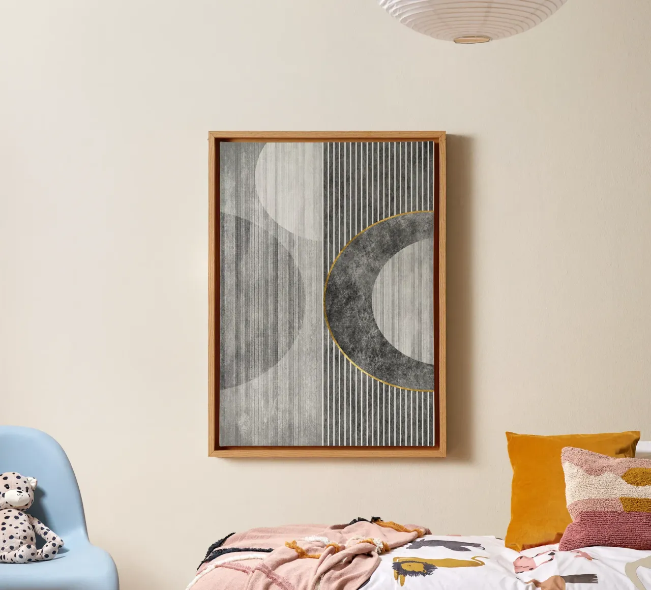 Semicircle and lines tela da vintageshop