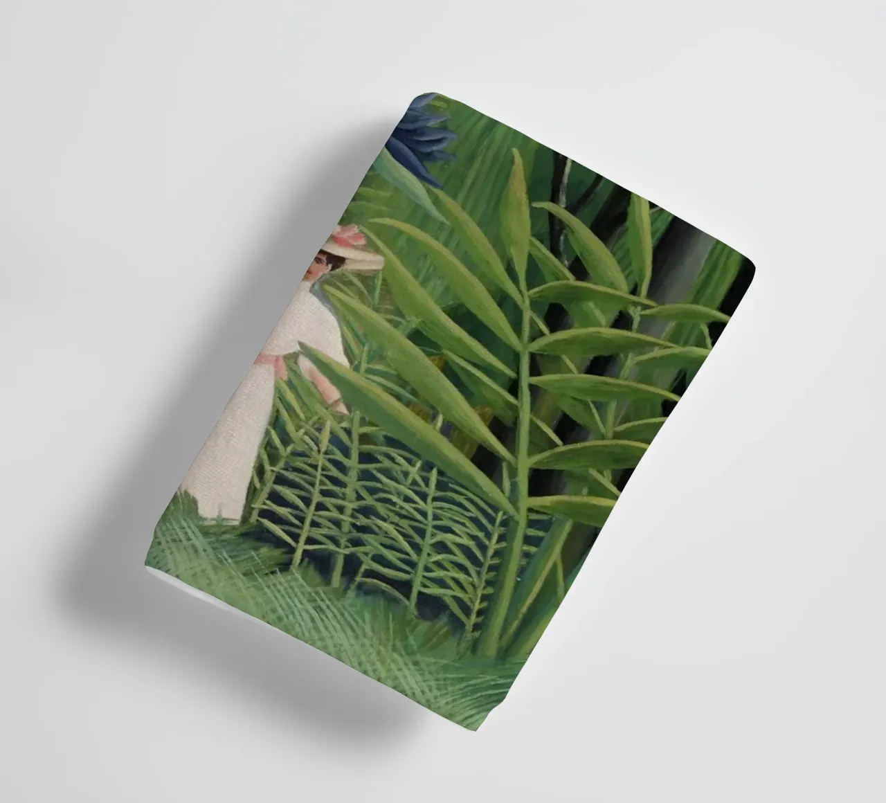 Donna che cammina in una foresta esotica Henri Rousseau asciugamano da bagno da Art History