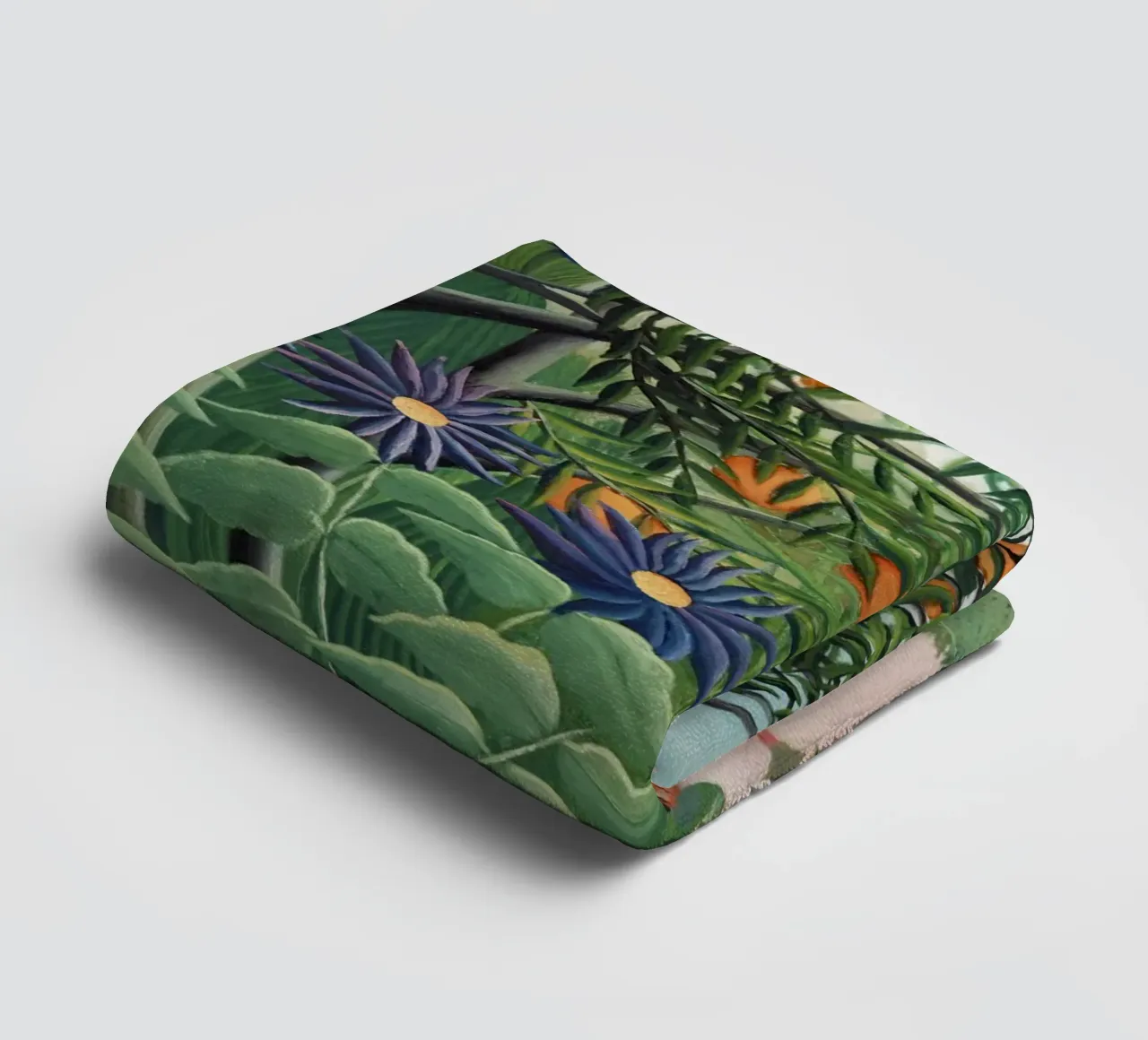 Donna che cammina in una foresta esotica Henri Rousseau asciugamano da bagno da Art History