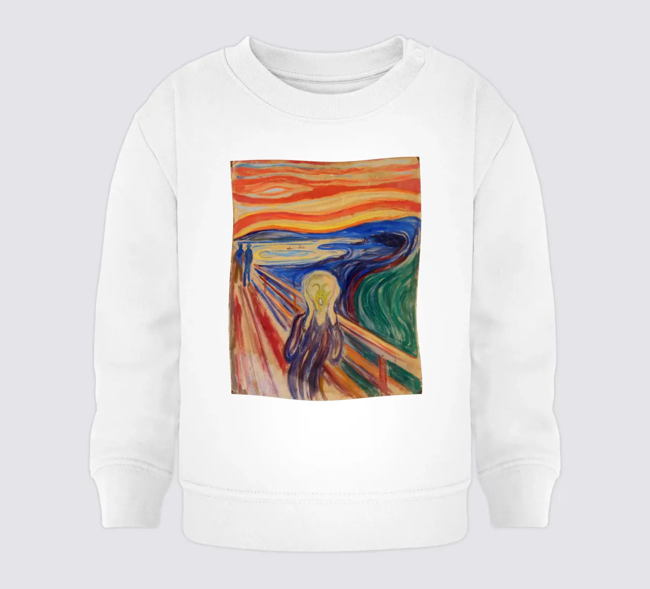 L'urlo di Edvard Munch felpa neonato da Art History