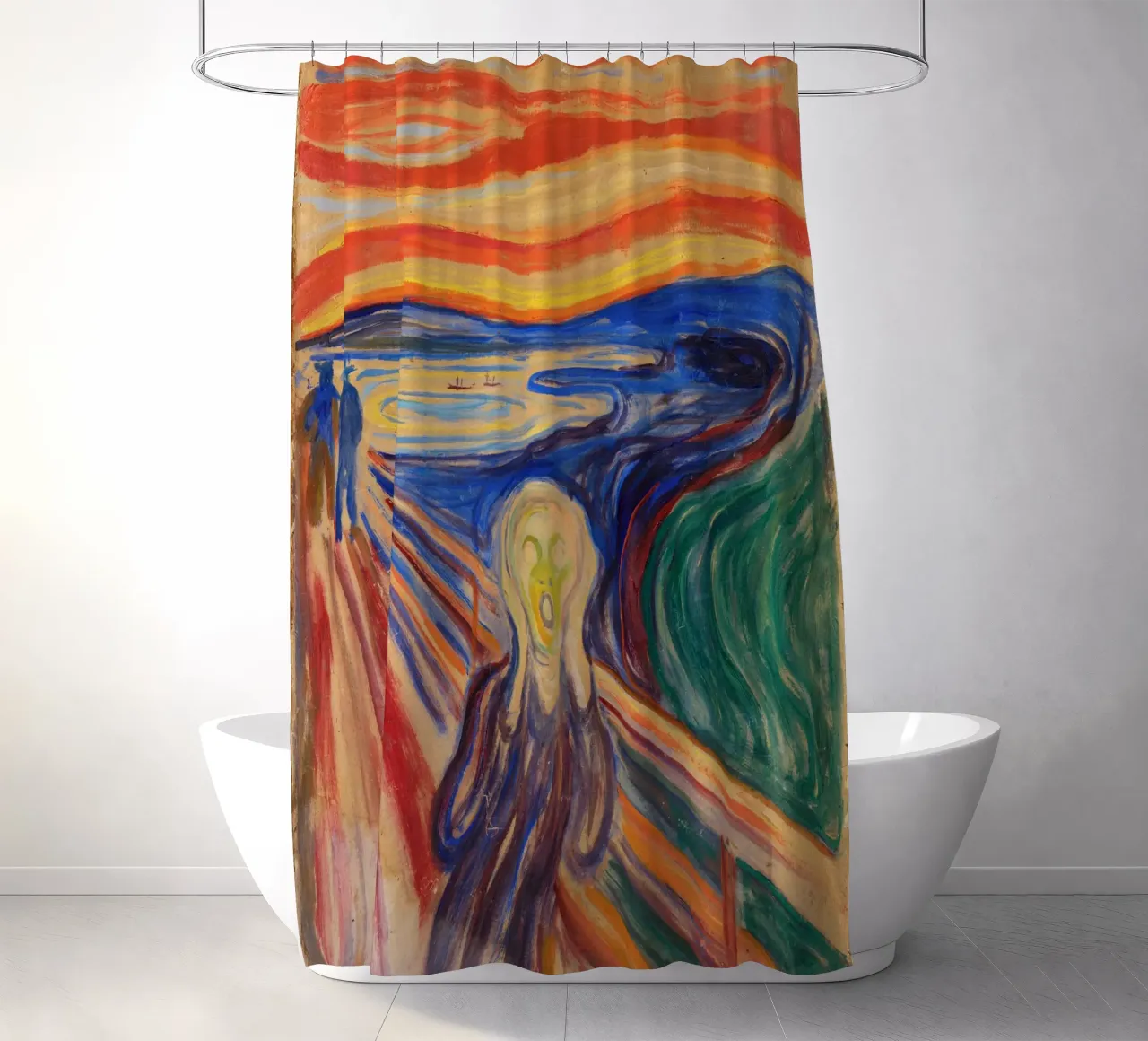 L'urlo di Edvard Munch tenda da doccia da Art History