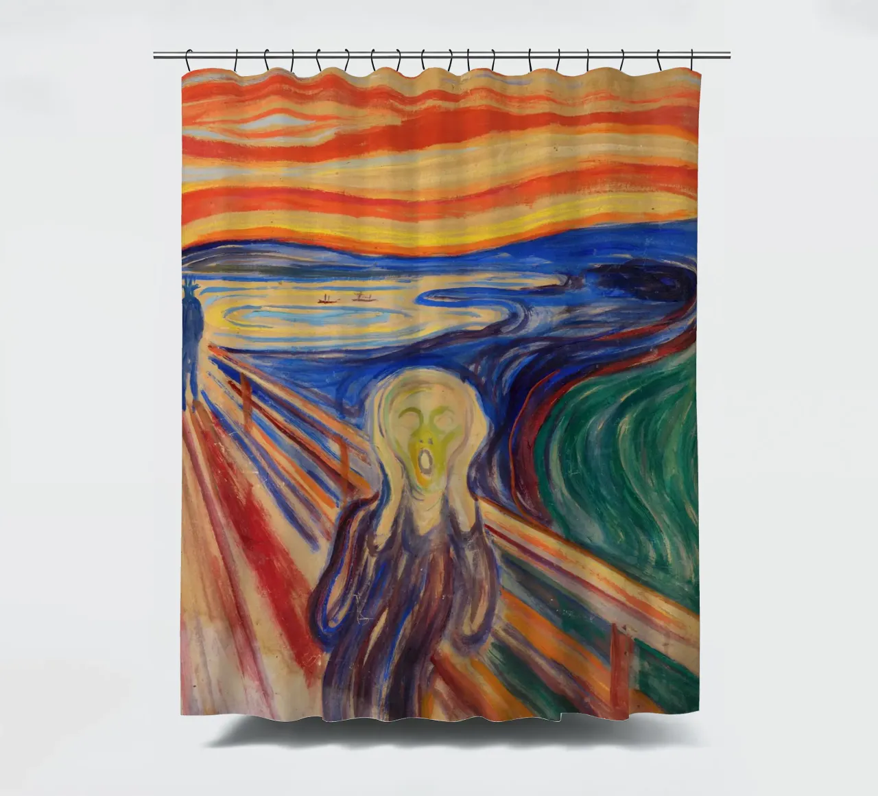 L'urlo di Edvard Munch tenda da doccia da Art History